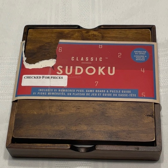Classic Sudoku Wooden Puzzle Game - Picture 6 of 6